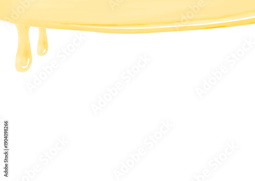 水彩で描いたしたたる水滴のイラスト