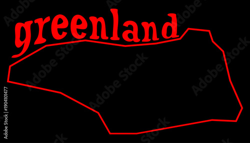 greenland, flat design, graphic design material, minimalist