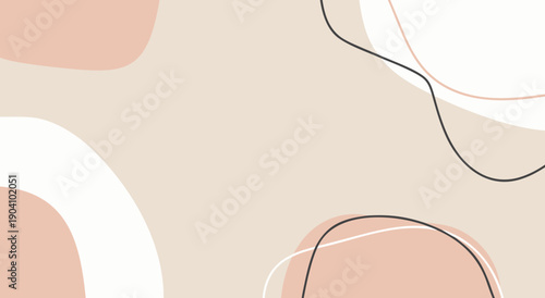 Abstract illustration of shapes and lines in a modern design setting from a straightforward viewpoint