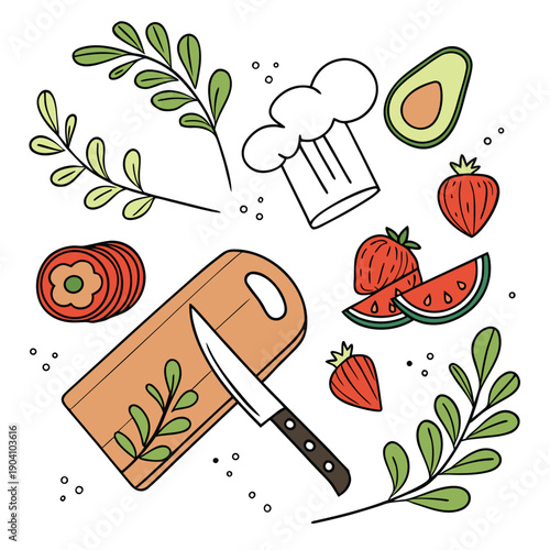 Clean culinary instagram story vector for restaurant food blogging and professional cooking tips