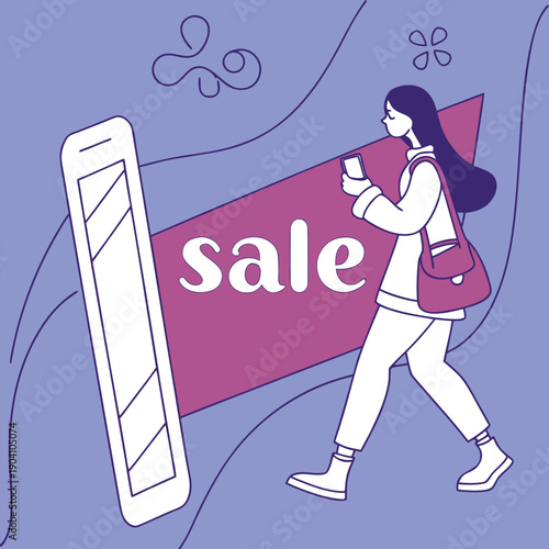 Modern sale banner minimalist instagram post for retail business promotions and seasonal deals