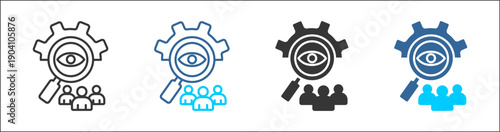 transparency icon set multiple style collection	