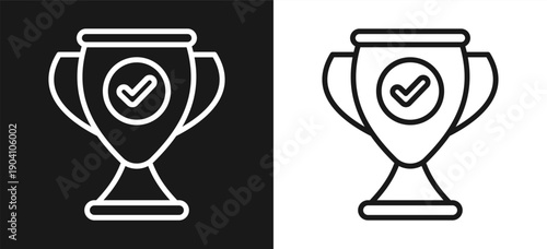 Trophy Style Line In Background Black And White