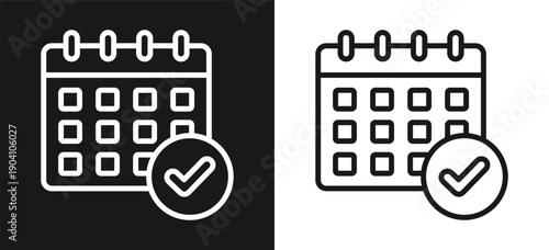 Schedule Style Line In Background Black And White