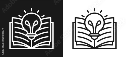 Knowledge Style Line In Background Black And White