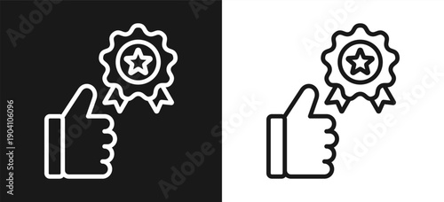 Excellence Style Line In Background Black And White