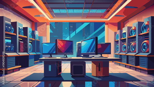 Modern living room blending cozy warmth with sleek futuristic design elements