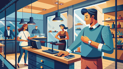 A busy team collaborates in a modern kitchen workspace with culinary creativity.