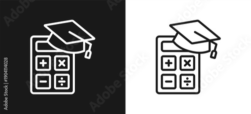 Math Style Line In Background White And Black