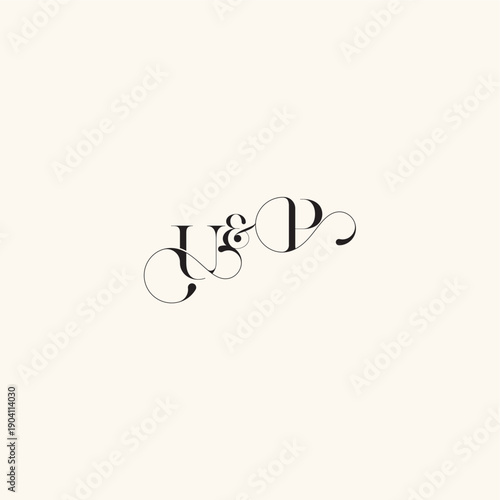 with monogram concept elegancy and beauty in one look PU wedding caligraphic logo letter