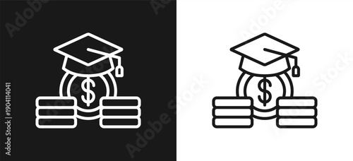 Loan To Value Style Line In Background White And Black