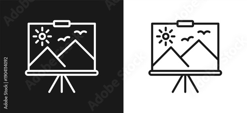 Art Style Line In Background White And Black