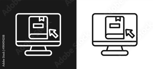 E Learning Style Line In Background White And Black