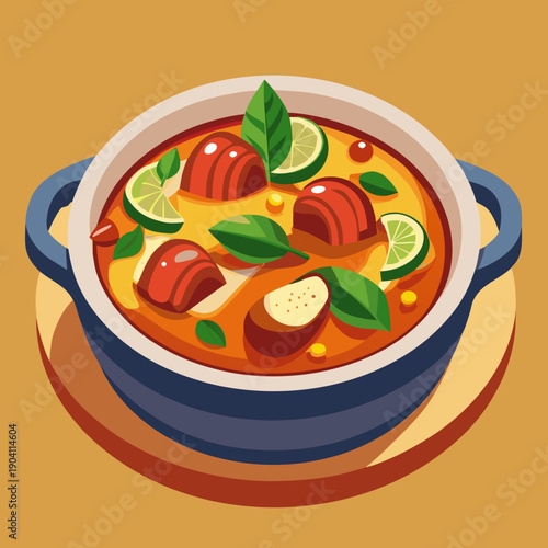 Hearty Goulash Stew with Meatballs and Herbs