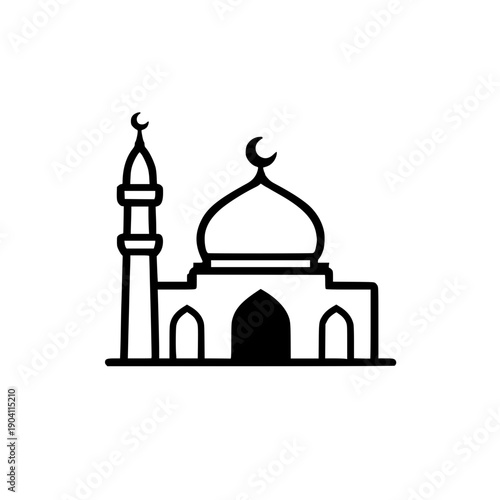 Ilustrasi Vektor  Masjid