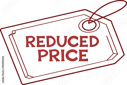 Discount Tag Icon – Price Tag Shape with Hole for Sales, Offers, and Promotions