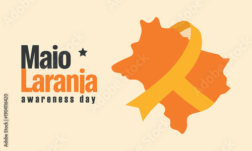 Maio laranja awareness day campaign poster for child and adolescent protection in brazil