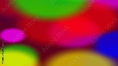 A vibrant composition of blurred colorful circles creating an abstract visual effect