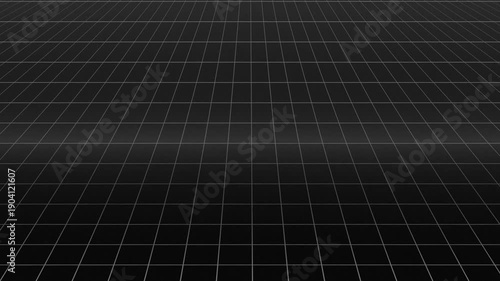 A smooth black surface with a subtle grid pattern, creating depth and dimension
