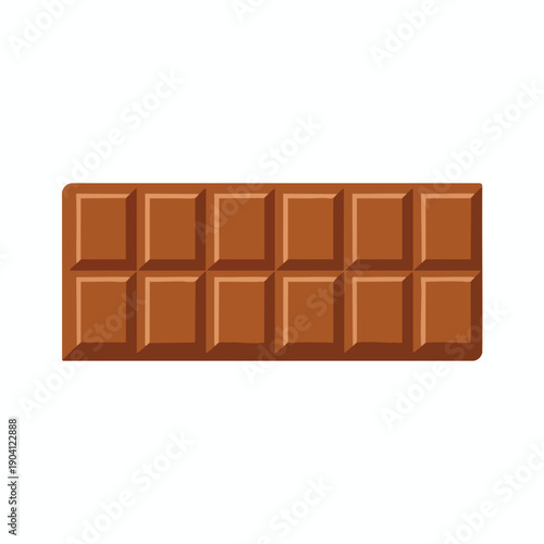 Smooth Milk Chocolate Bar Illustration
