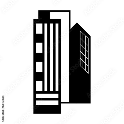 city ​​building illustration design