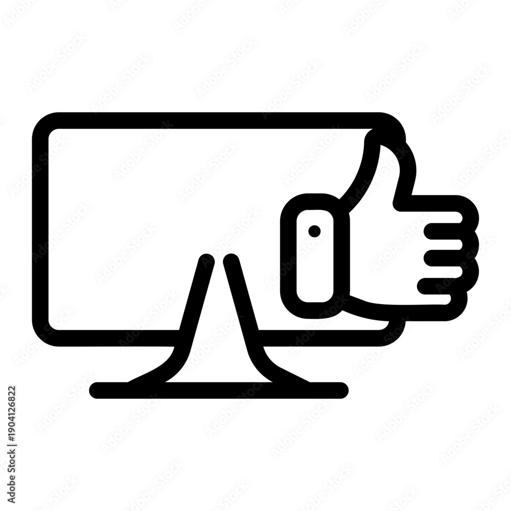 Obraz premium computer Line Icon