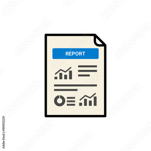 Document file with "Q.E.O." text lines. Form, survey, or questionnaire document symbol, flat outline vector.