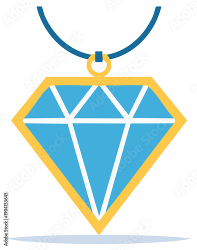 Blue diamond pendant necklace luxury jewelry gem gemstone precious stone pendant accessory