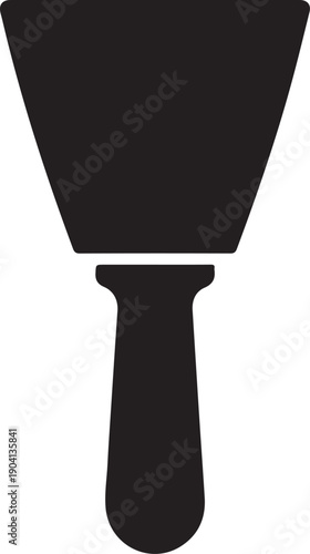 Putty knife scraper silhouette icon