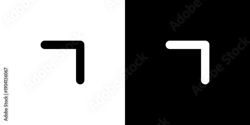 矢印 右上 矢印 傾斜 上向き 斜め 上昇 ポインタ アイコン (ベクター)