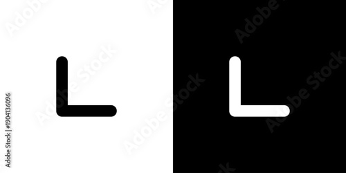 矢印 左下 斜め 下向き 指示記号 ポインタ シンプル アイコン (ベクター)