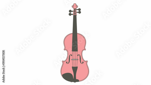 Pink Violin Instrument Music Stringed.