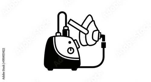 Nebulizer Machine Icon - Medical Device for Respiratory Treatment