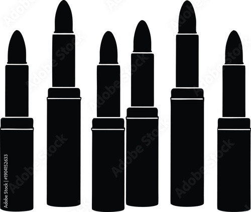set of black and white lipsticks