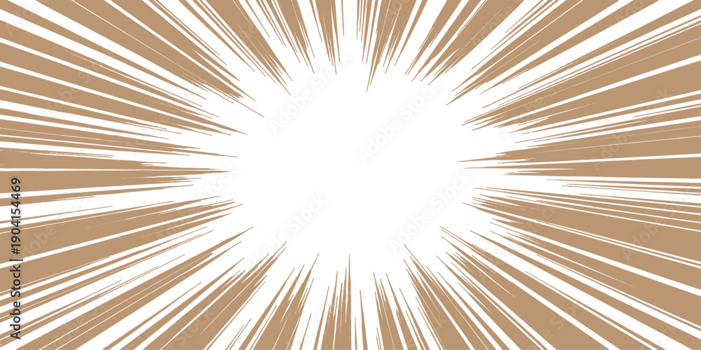 Fototapeta premium An abstract sunburst vector illustration featuring bright yellow and orange radial rays exploding from a central star light to create a glowing energy pattern backdrop for a vibrant wallpaper design