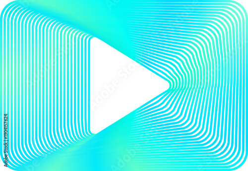 青と緑の三角形のアブストラクトアート