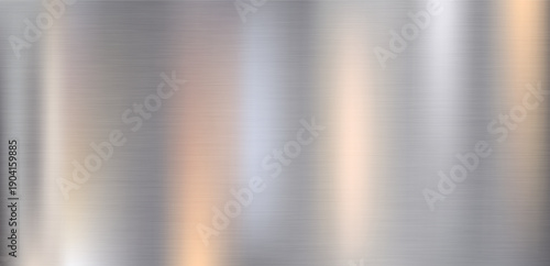 Brushed stainless steel texture with vertical silver gradient reflections