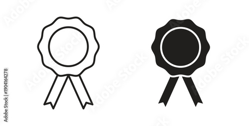 Badge icon symbol vector graphic designs on white. Best for ui Design