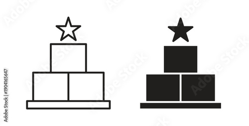 Competition icon symbol vector graphic designs on white. Best for ui Design