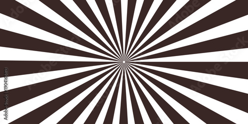 A vintage grunge sunburst background features a blue radial ray pattern with retro star swirls and old paper texture for an abstract vector art backdrop design