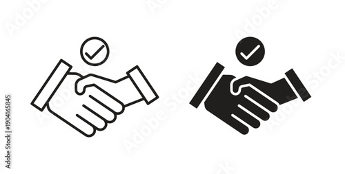 Deal icon symbol vector graphic designs on white. Best for ui Design