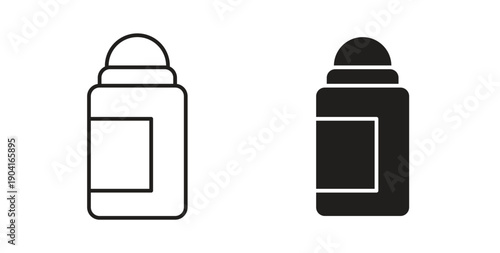 deodorant icon symbol vector graphic designs on white. Best for ui Design