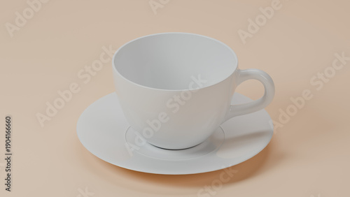 hot coffee cup mockup with clean background