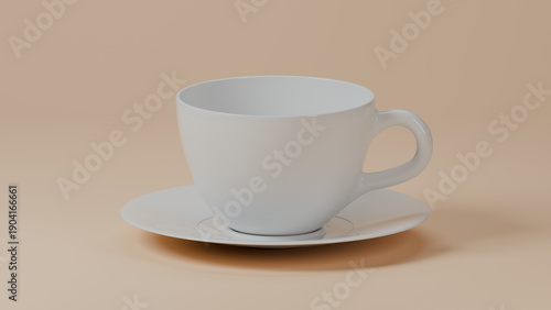 hot coffee cup mockup with clean background