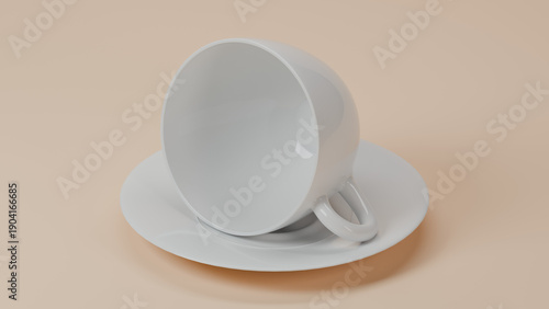 hot coffee cup mockup with clean background