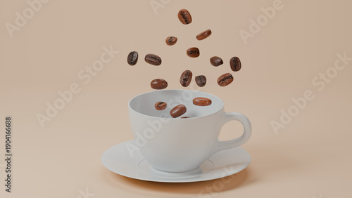 hot coffee cup mockup with clean background