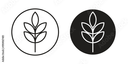 High fiber food icon symbol vector graphic designs on white. Best for ui Design