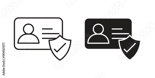 KYC icon symbol vector graphic designs on white. Best for ui Design