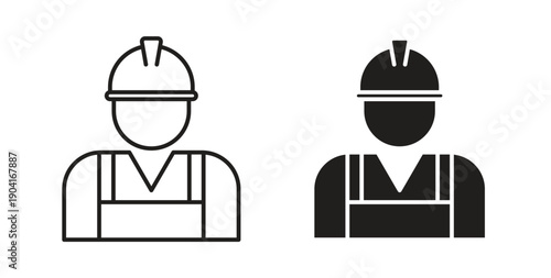 Labour icon symbol vector graphic designs on white. Best for ui Design