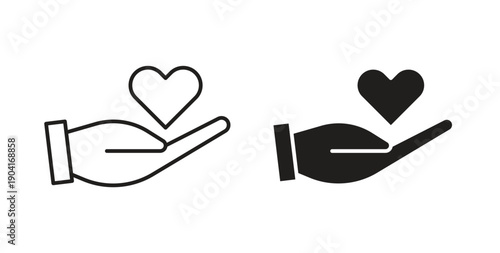 Love icon symbol vector graphic designs on white. Best for ui Design